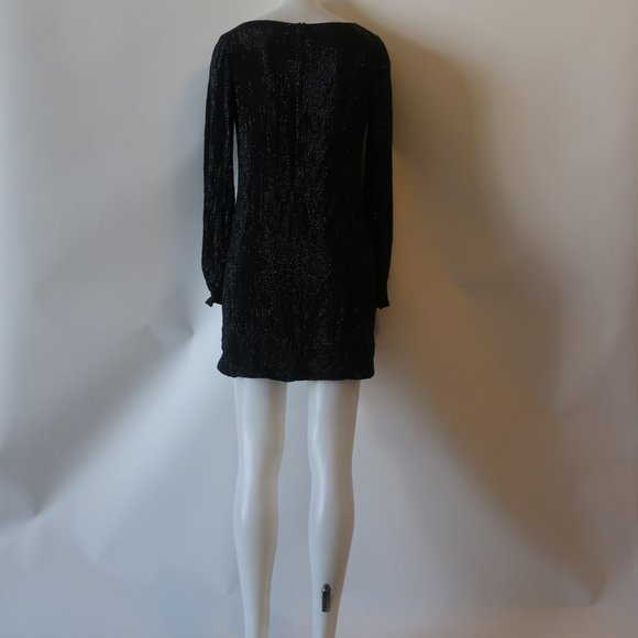 MLV Black V-Neck Beaded Dress Sz S * - Picture 9 of 11